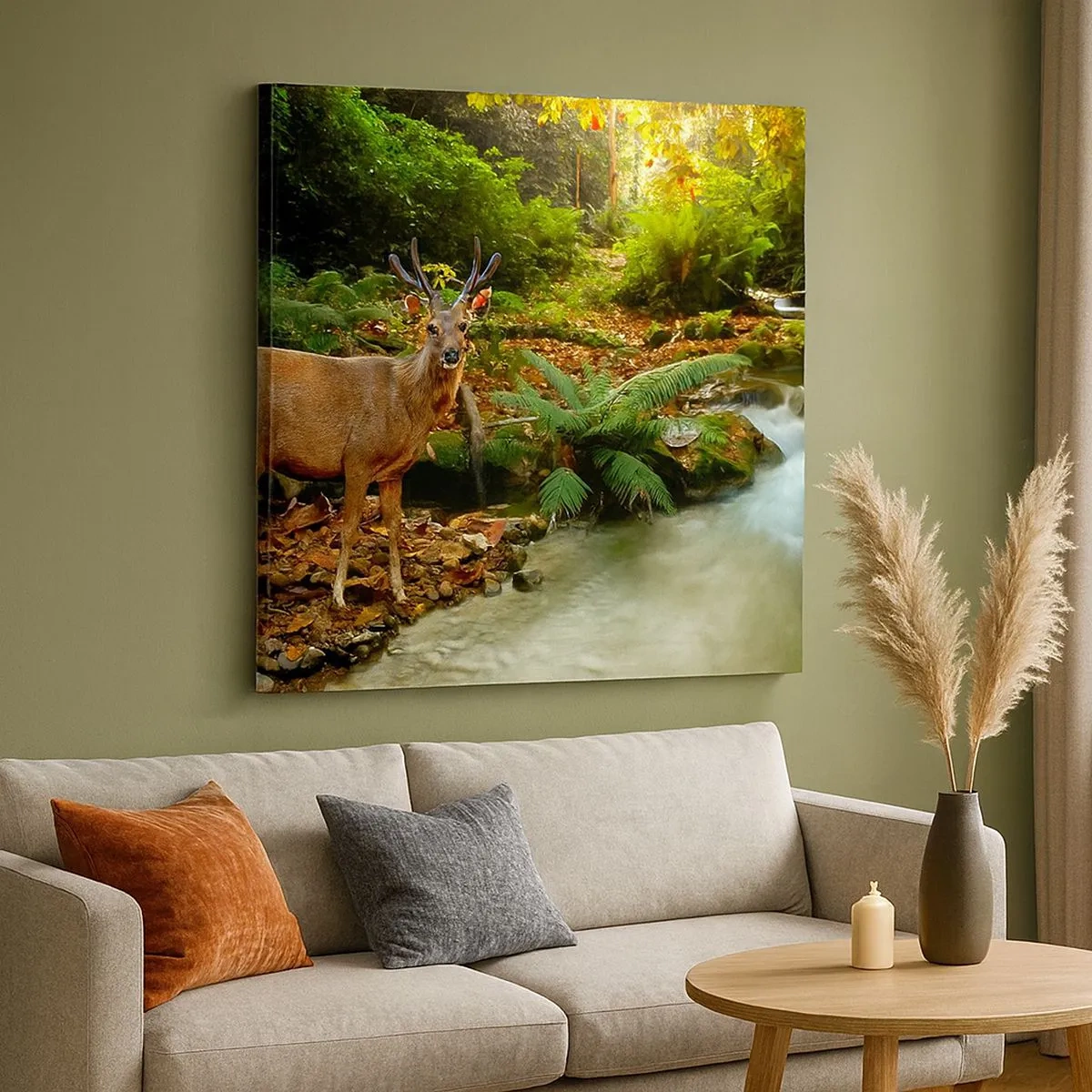 Bild auf Leinwand - Leinwandbild - Willkommen in meiner Welt - 30x30 cm