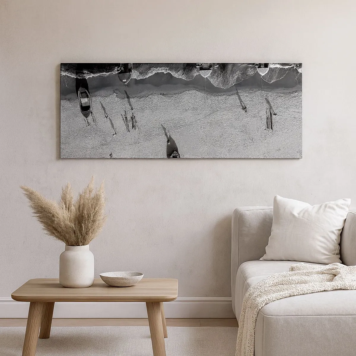 Bild auf Leinwand - Leinwandbild - Immer noch am Ufer… - 100x40 cm