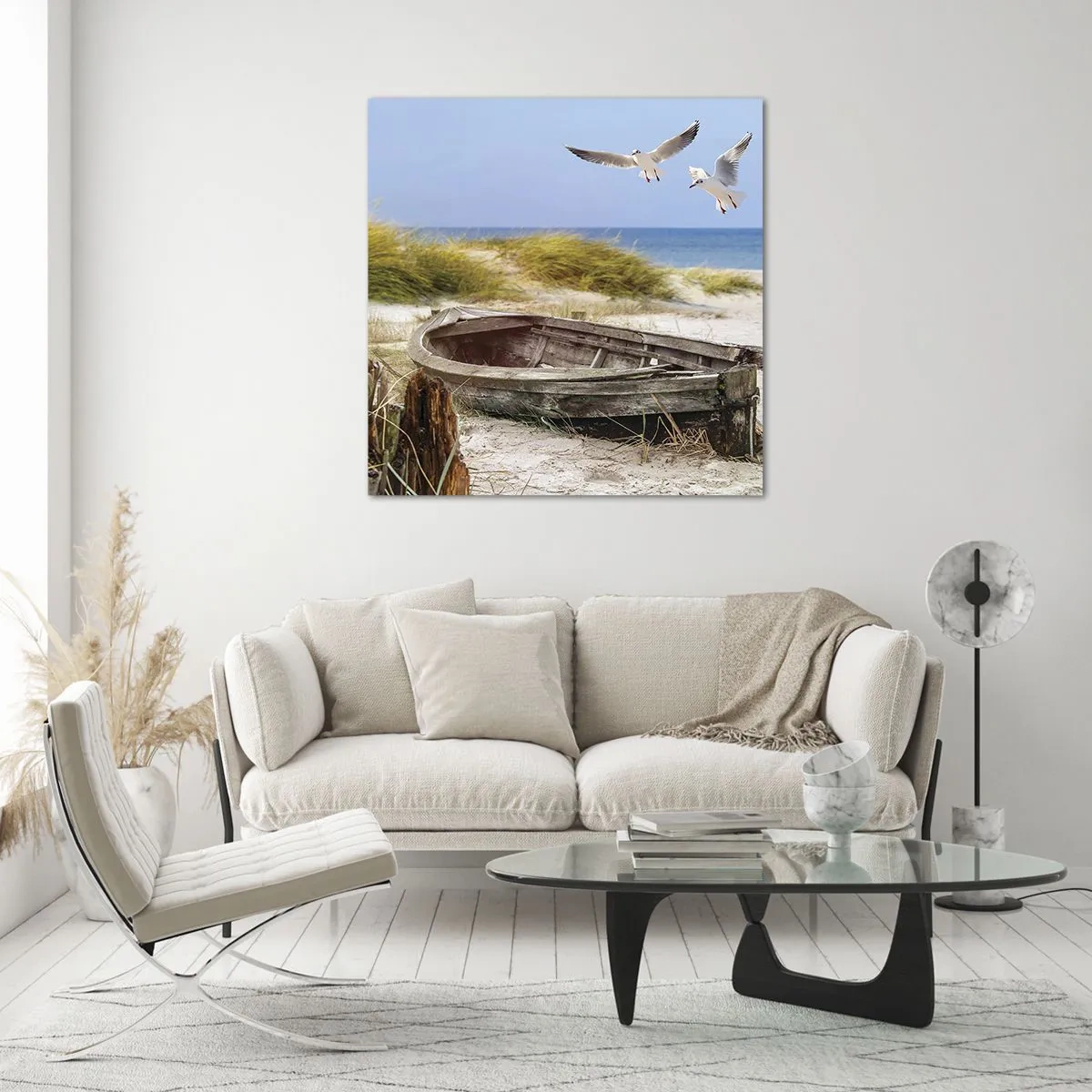 Glasbild - Bild auf glas - In Wind gebadet - 40x40 cm