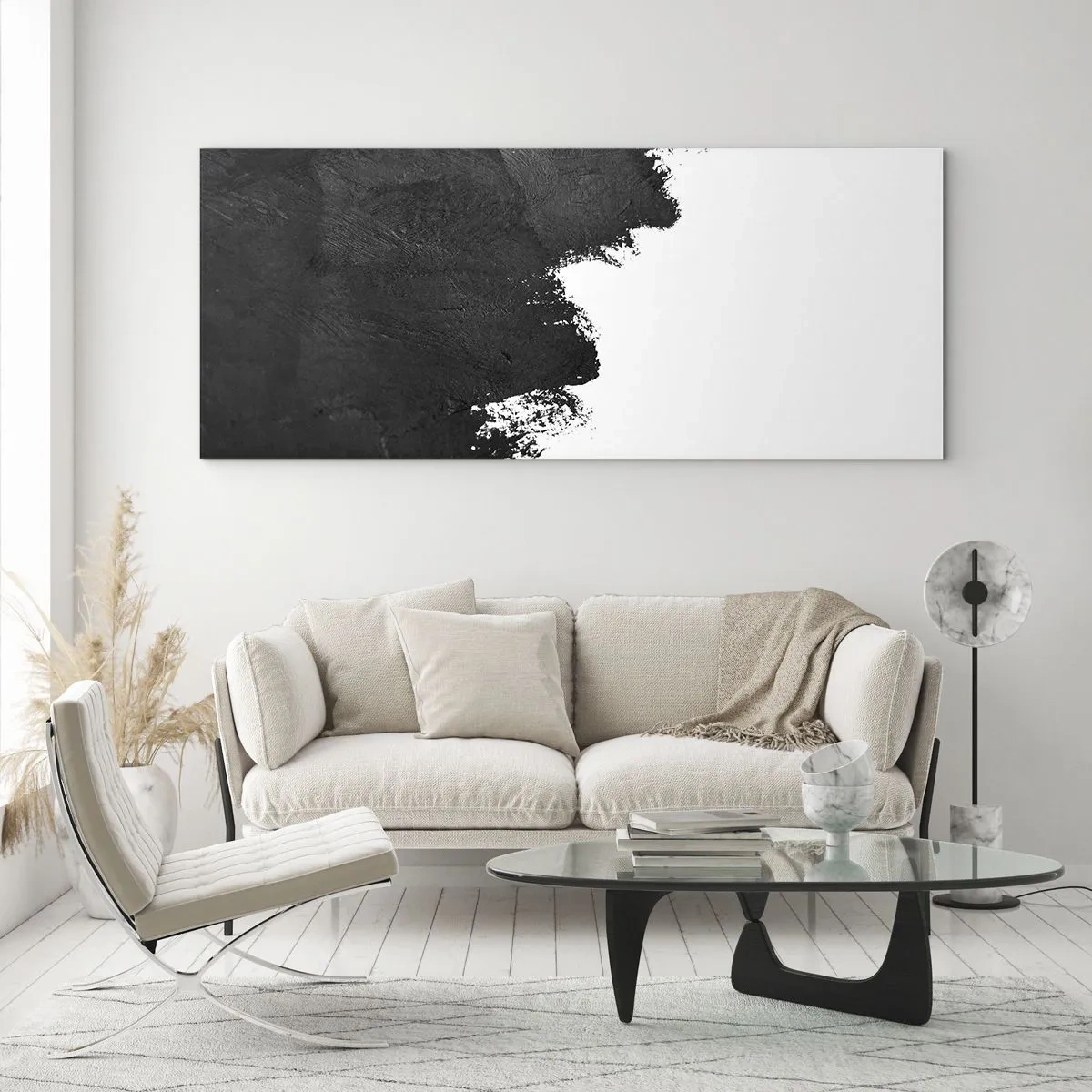 Glasbild - Bild auf glas - Elemente: Erde - 100x40 cm