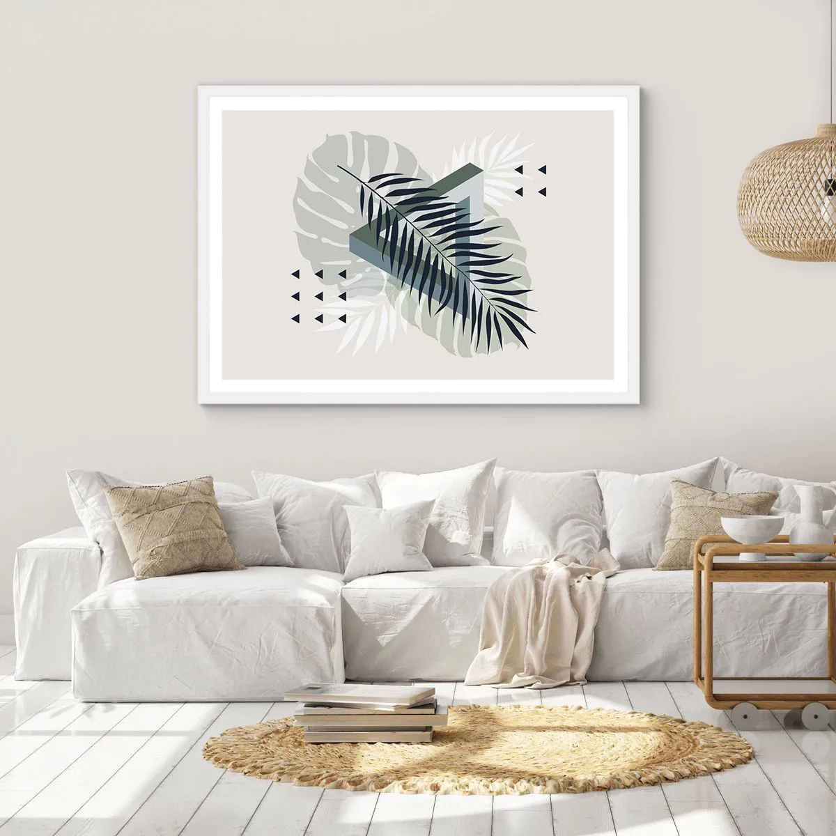 Poster in einem weißen Rahmen - Natur und Geometrie – zwei Ordnungen? - 40x30 cm