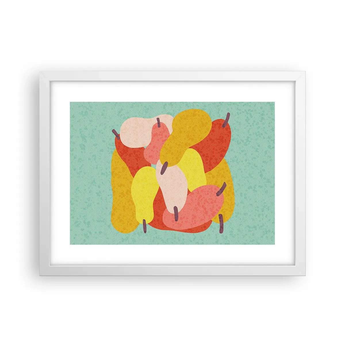 Poster in einem weißen Rahmen - Probieren Sie die Sommersonne - 40x30 cm