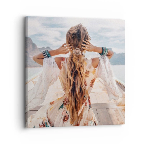 Bild auf Leinwand - Leinwandbild - Auf dem Weg zum Glück - 30x30 cm