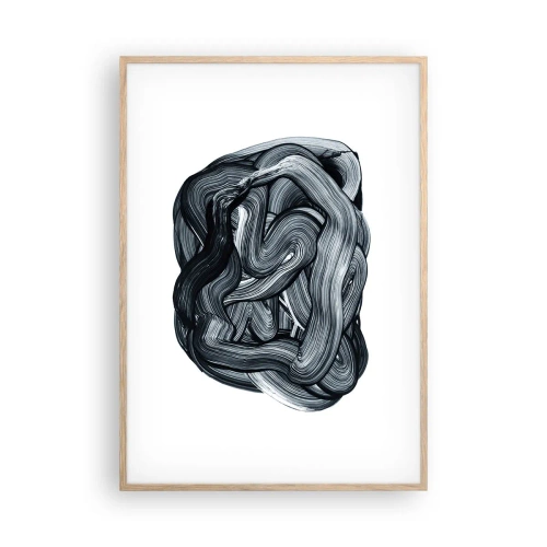 Poster in einem Rahmen aus heller Eiche - Es ist nicht so einfach - 70x100 cm