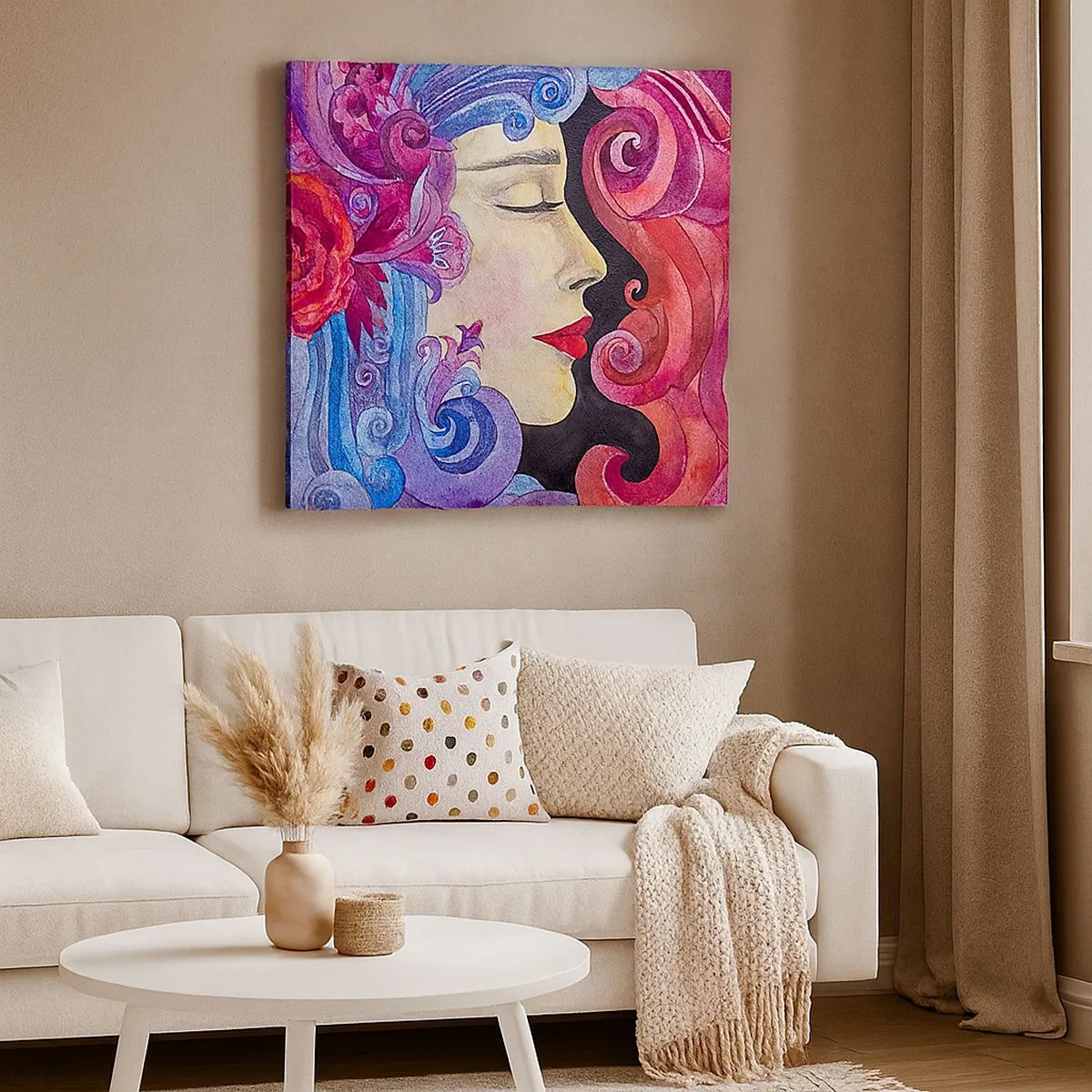 Bild auf Leinwand - Leinwandbild - Der Jugendstil lebt noch - 30x30 cm