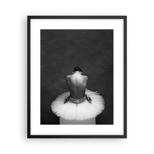 Poster in einem schwarzem Rahmen - Es blüht gerade - 40x50 cm