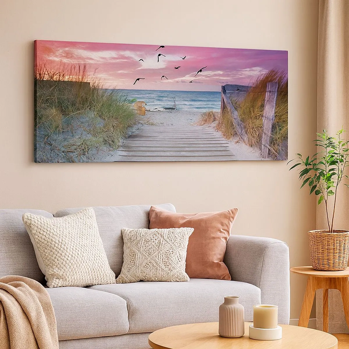 Bild auf Leinwand - Leinwandbild - Baltischer Eindruck - 100x40 cm