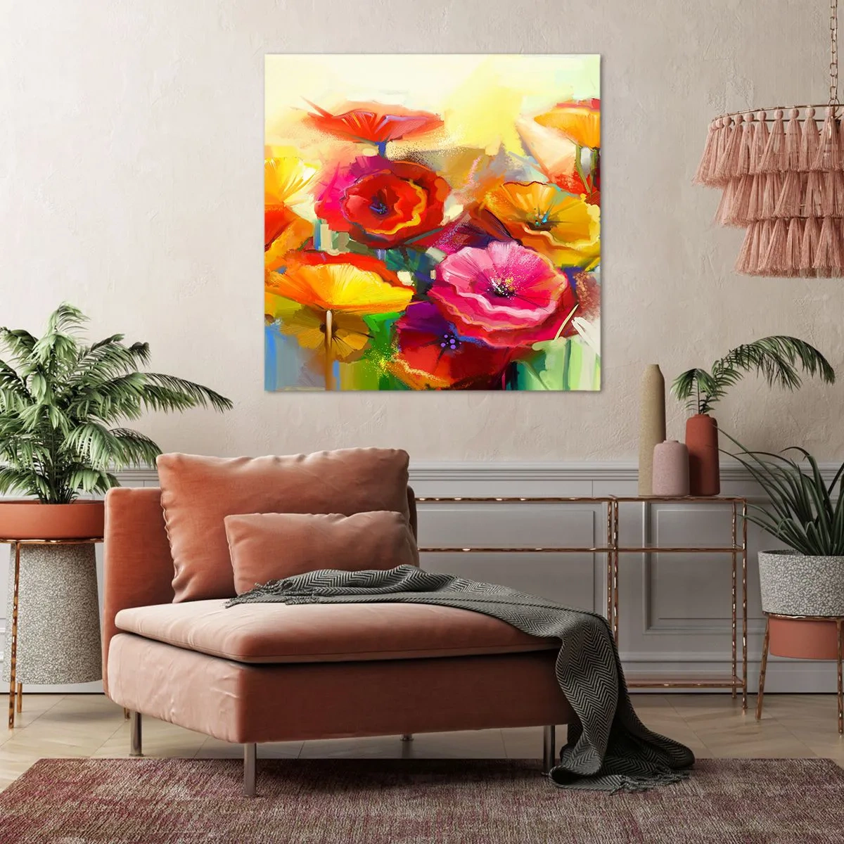 Bild auf Leinwand - Leinwandbild - Nicht nur rot - 60x60 cm