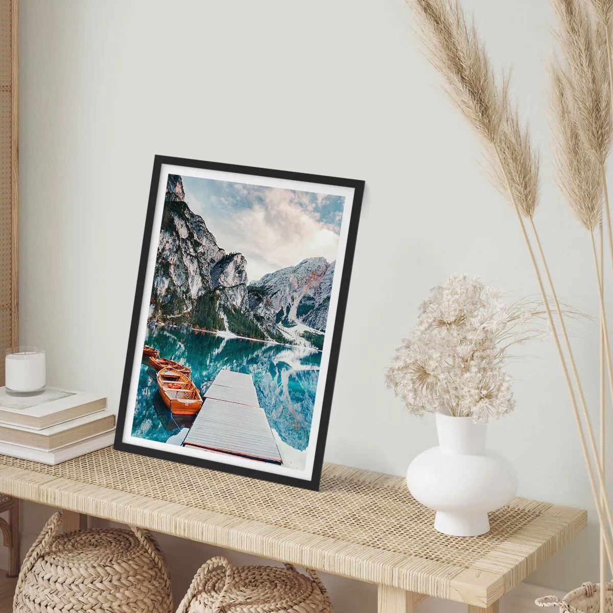 Poster in einem schwarzem Rahmen - Wir zeigen Ihnen Schönheit - 40x50 cm