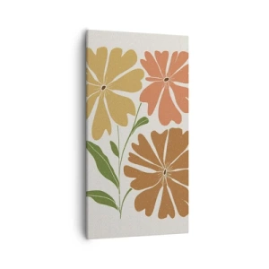 Bild auf Leinwand - Leinwandbild - Natur und Geometrie - 55x100 cm