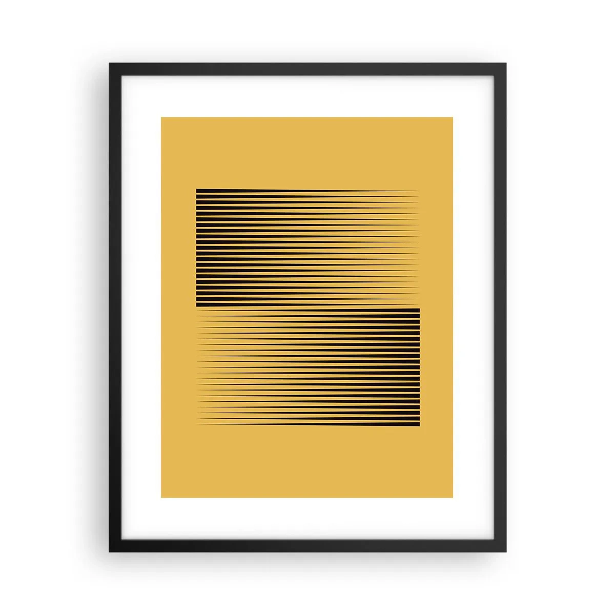Poster in einem schwarzem Rahmen - Quadratur der Gegensätze - 40x50 cm
