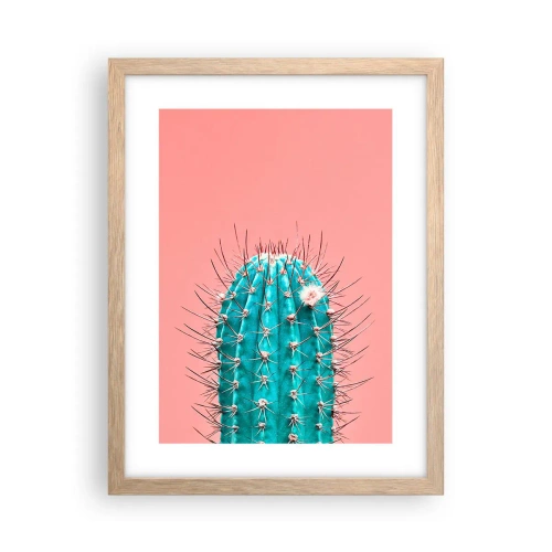 Poster in einem Rahmen aus heller Eiche - Schau einfach hin - 30x40 cm