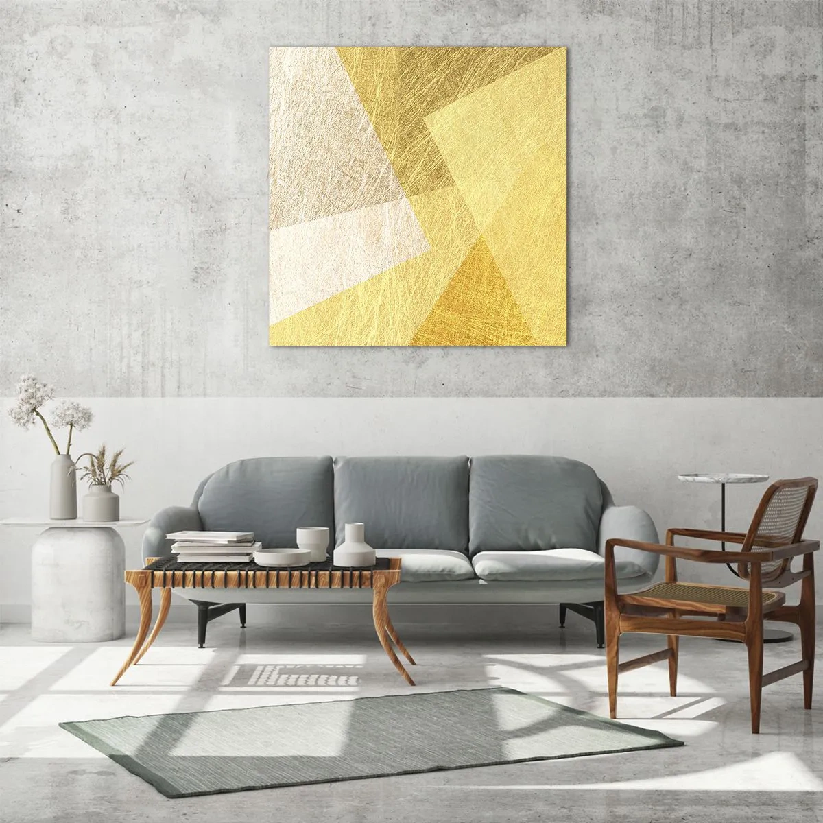 Glasbild - Bild auf glas - Geometriewetter - 30x30 cm