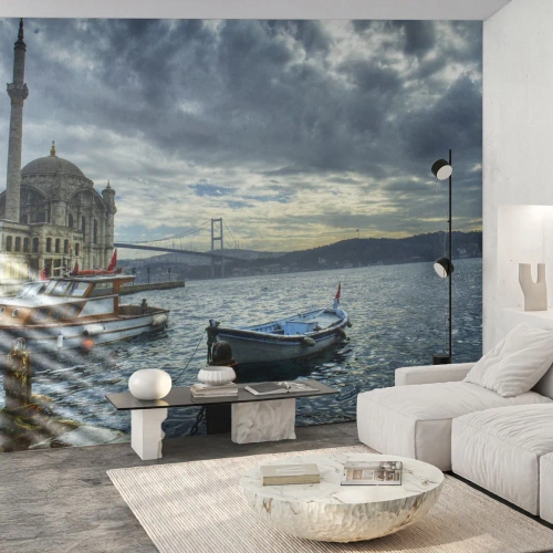 Selbstklebende Fototapete Deluxe Sticker - An der Grenze der Welten - Stadt, Istanbul, Türkei - 200x140 cm