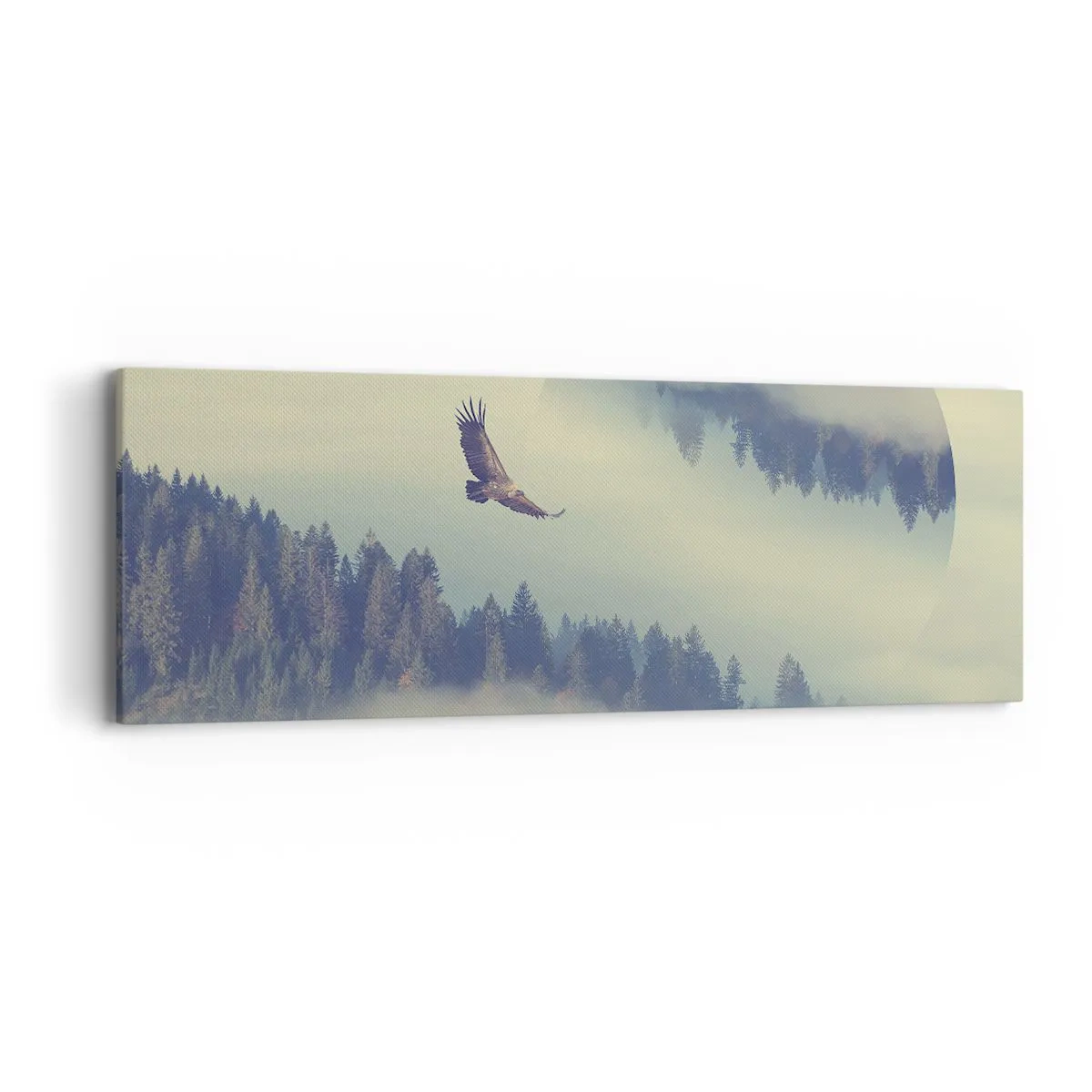 Bild auf Leinwand - Leinwandbild - Ich habe den Schatten eines Adlers gesehen - 90x30 cm