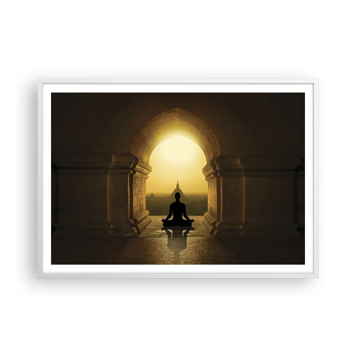 Poster in einem weißen Rahmen - Vollkommene Harmonie - 100x70 cm