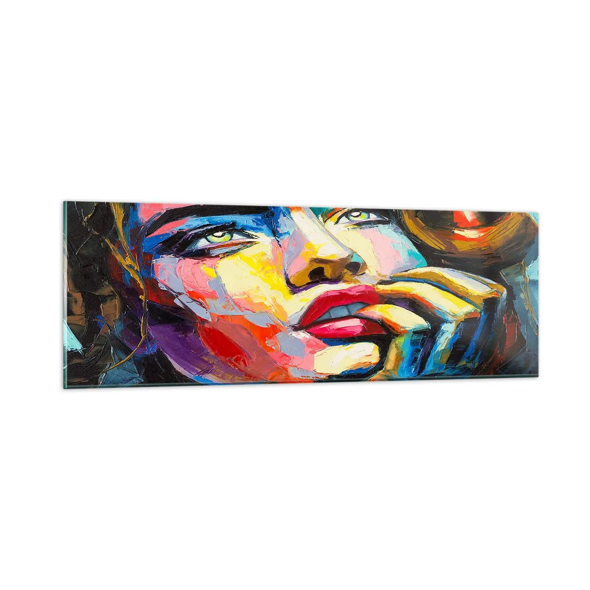 Glasbild - Bild auf glas - Träume fliegen am Himmel wie Vögel - 90x30 cm