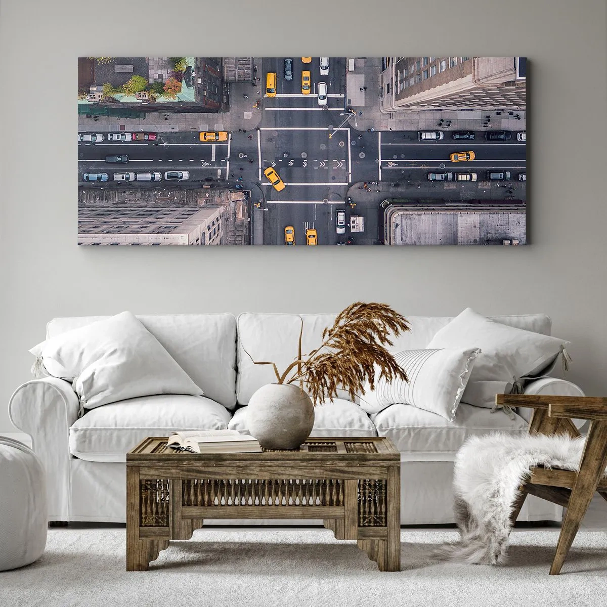 Bild auf Leinwand - Leinwandbild - Eine einfache Wahl - 90x30 cm