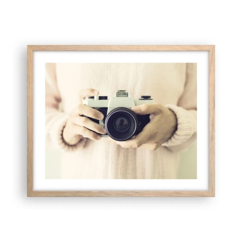 Poster in einem Rahmen aus heller Eiche - Um mehr zu sehen ... - 50x40 cm