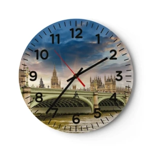 Wanduhr - Glasuhr - Im Imperium ist die Zeit stehen geblieben - 40x40 cm