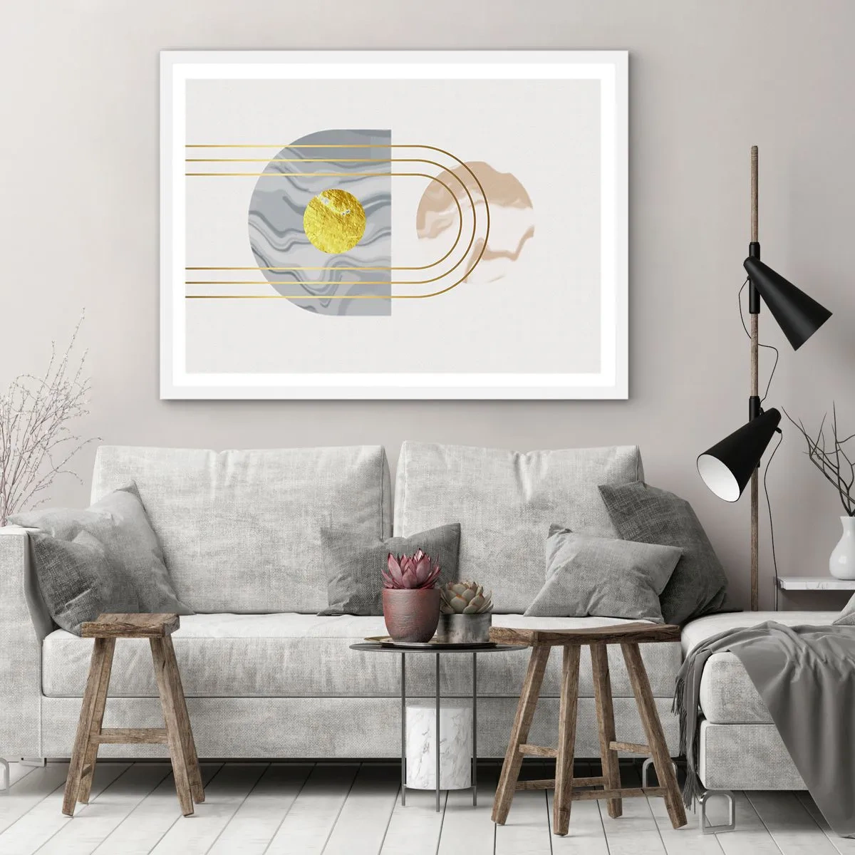 Poster in einem weißen Rahmen - Helligkeit und Brillanz - 70x50 cm