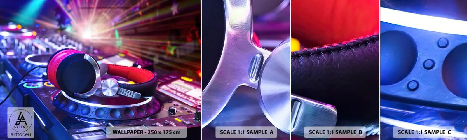 Fototapeten Muster Selbstklebend Deluxe Sticker - Es wird, es wird passieren - Musik, Musik Studio, Kopfhörer - 100x30 cm