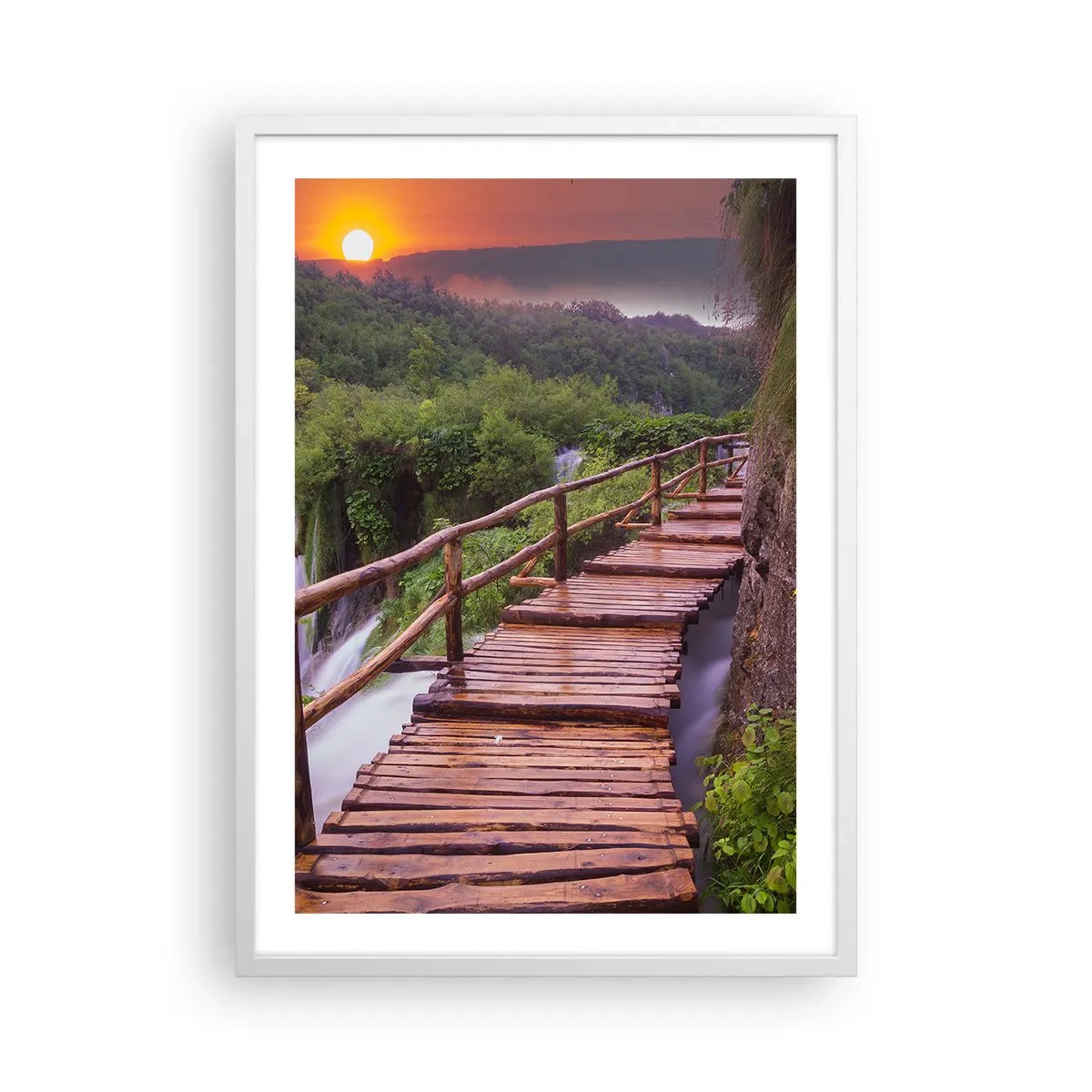 Poster in einem weißen Rahmen - Schönheit jenseits des Glaubens - 50x70 cm