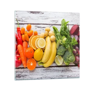 Glasbild - Bild auf glas - Es ist nicht genug? - 30x30 cm