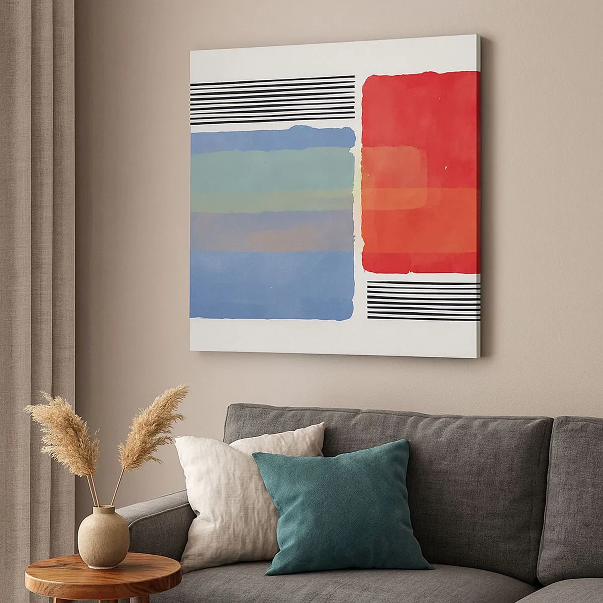 Bild auf Leinwand - Leinwandbild - Der Geist und der Buchstabe der Geometrie - 30x30 cm