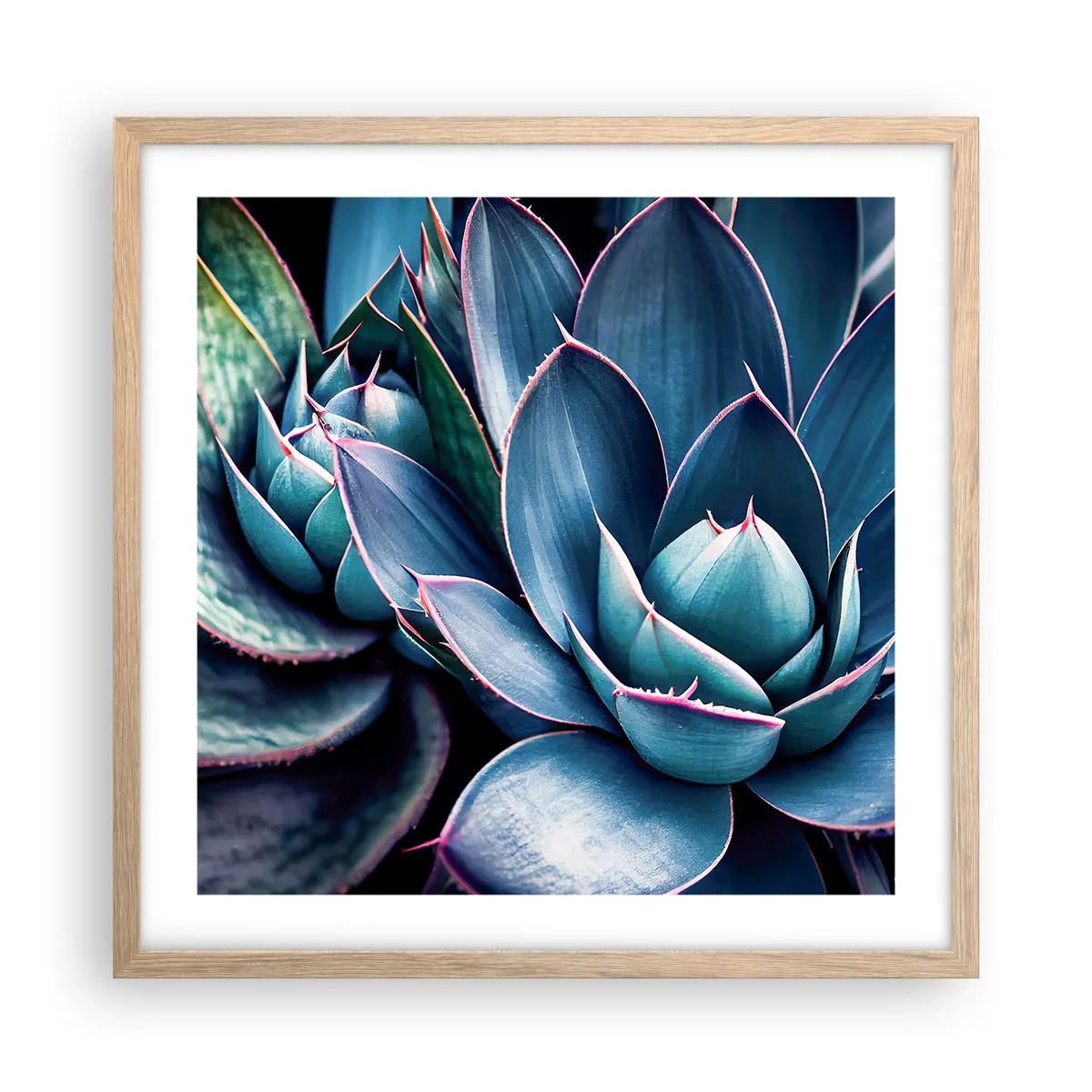 Poster in einem Rahmen aus heller Eiche - Lebenskraft - 50x50 cm