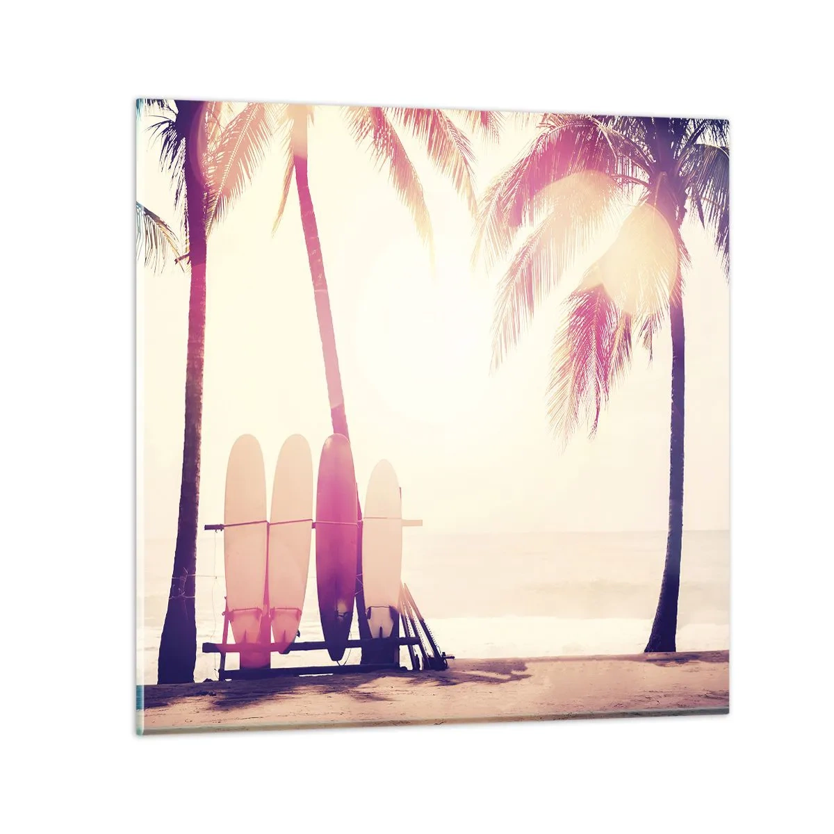 Glasbild - Bild auf glas - Es wird ein toller Tag - 30x30 cm