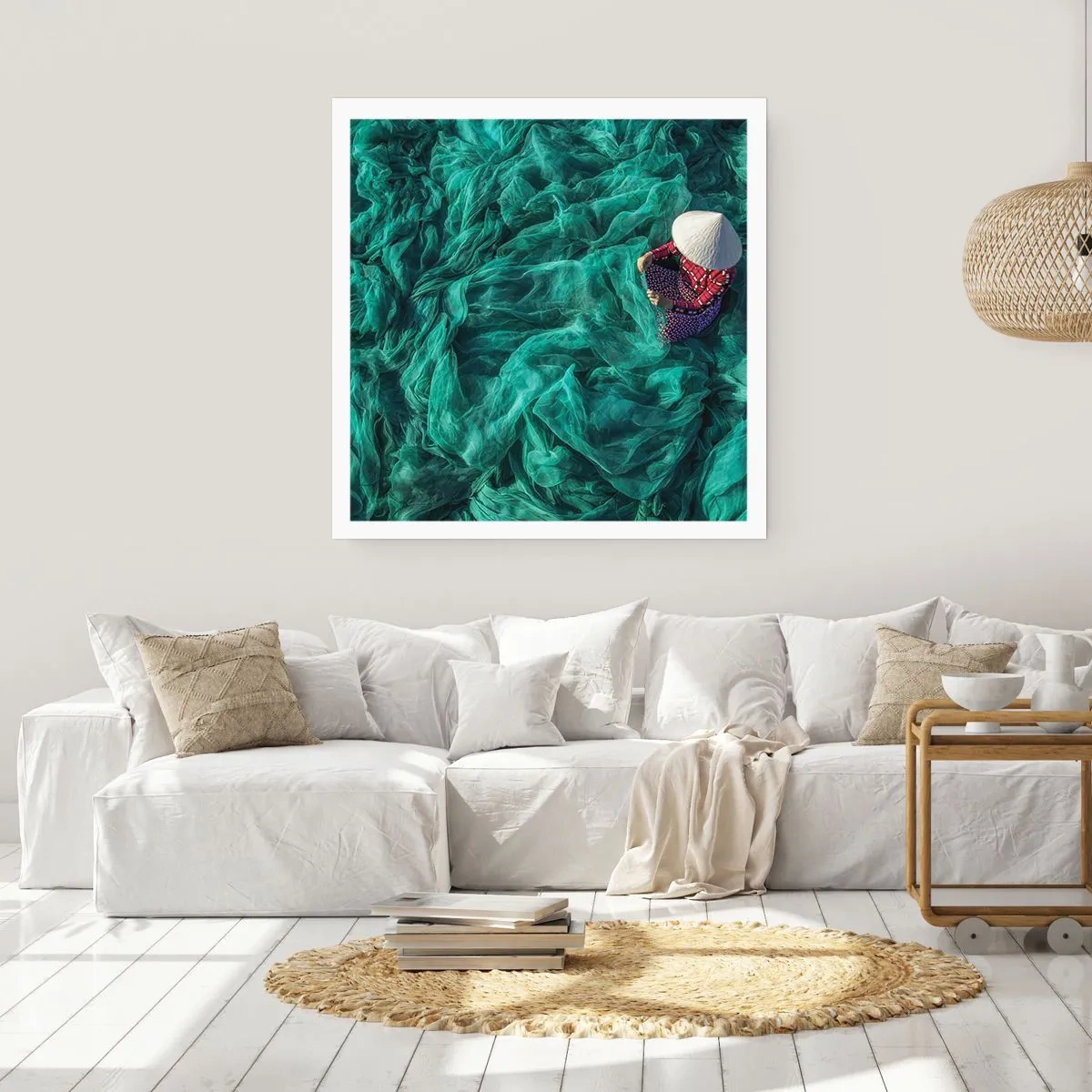 Poster - In einem Meer aus Netzen - 50x50 cm