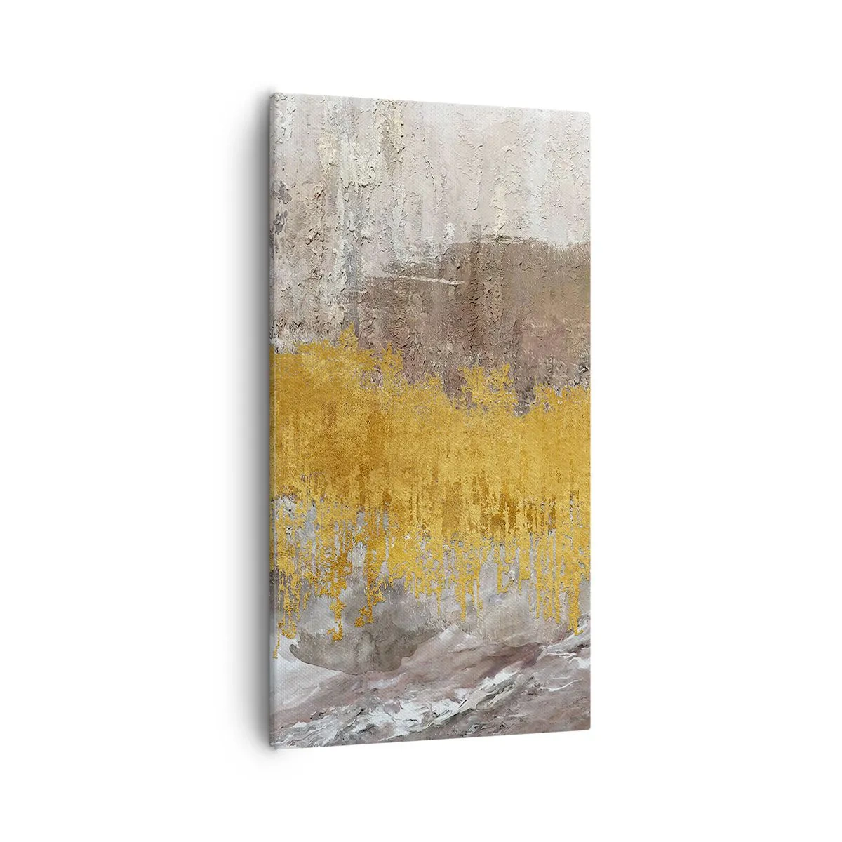 Bild auf Leinwand - Leinwandbild - Goldene Explosion - 55x100 cm