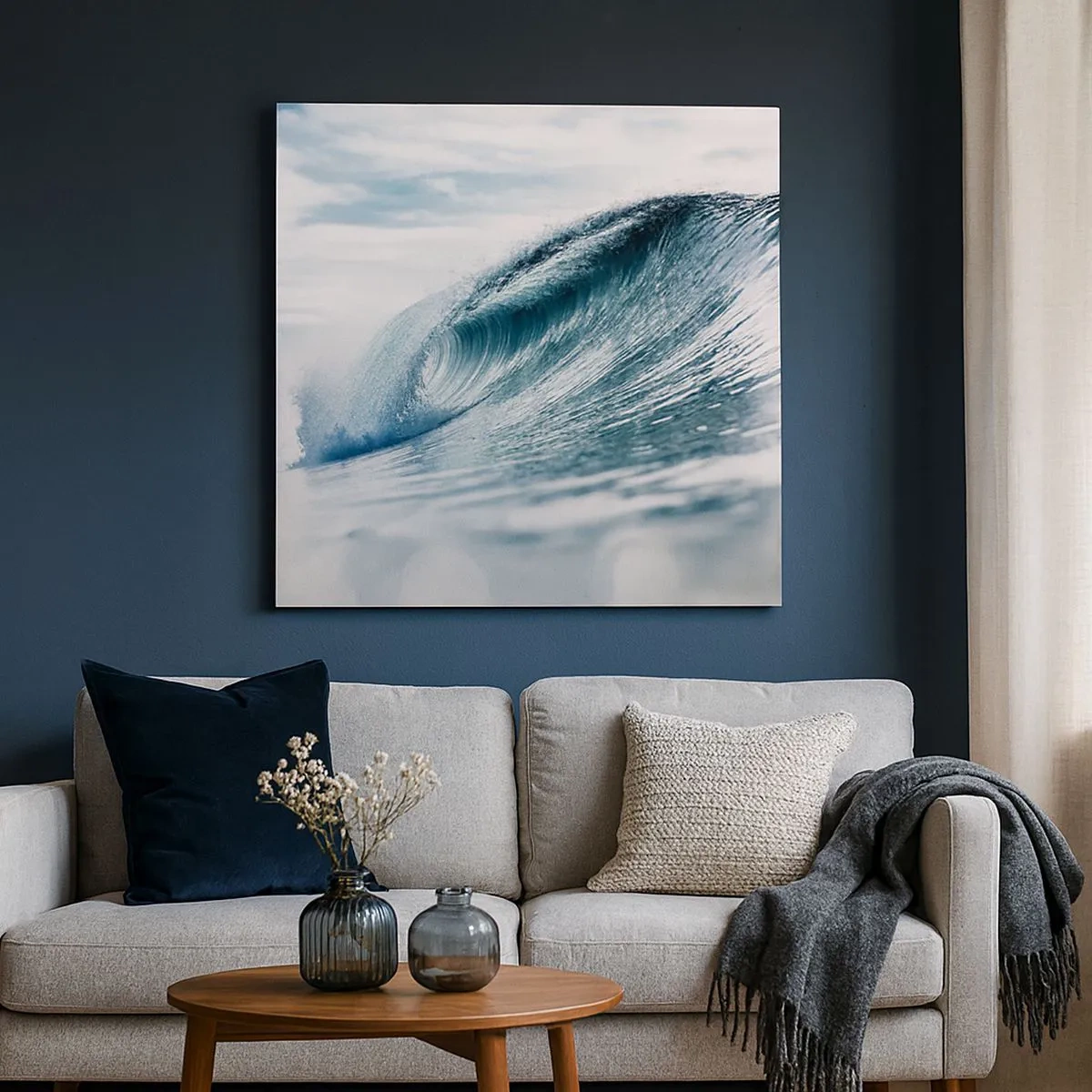 Bild auf Leinwand - Leinwandbild - Wasserspitze - 30x30 cm