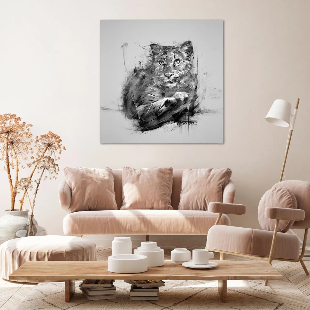 Bild auf Leinwand - Leinwandbild - Ja, ich höre aufmerksam zu - 50x50 cm