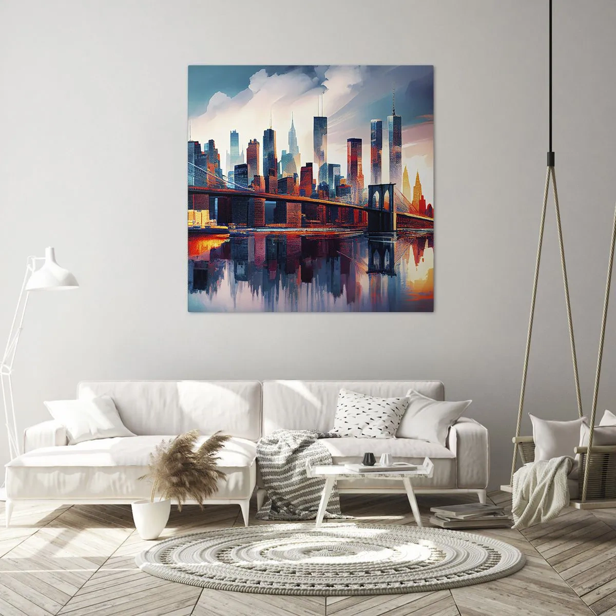 Bild auf Leinwand - Leinwandbild - Traumhaftes New York - 70x70 cm