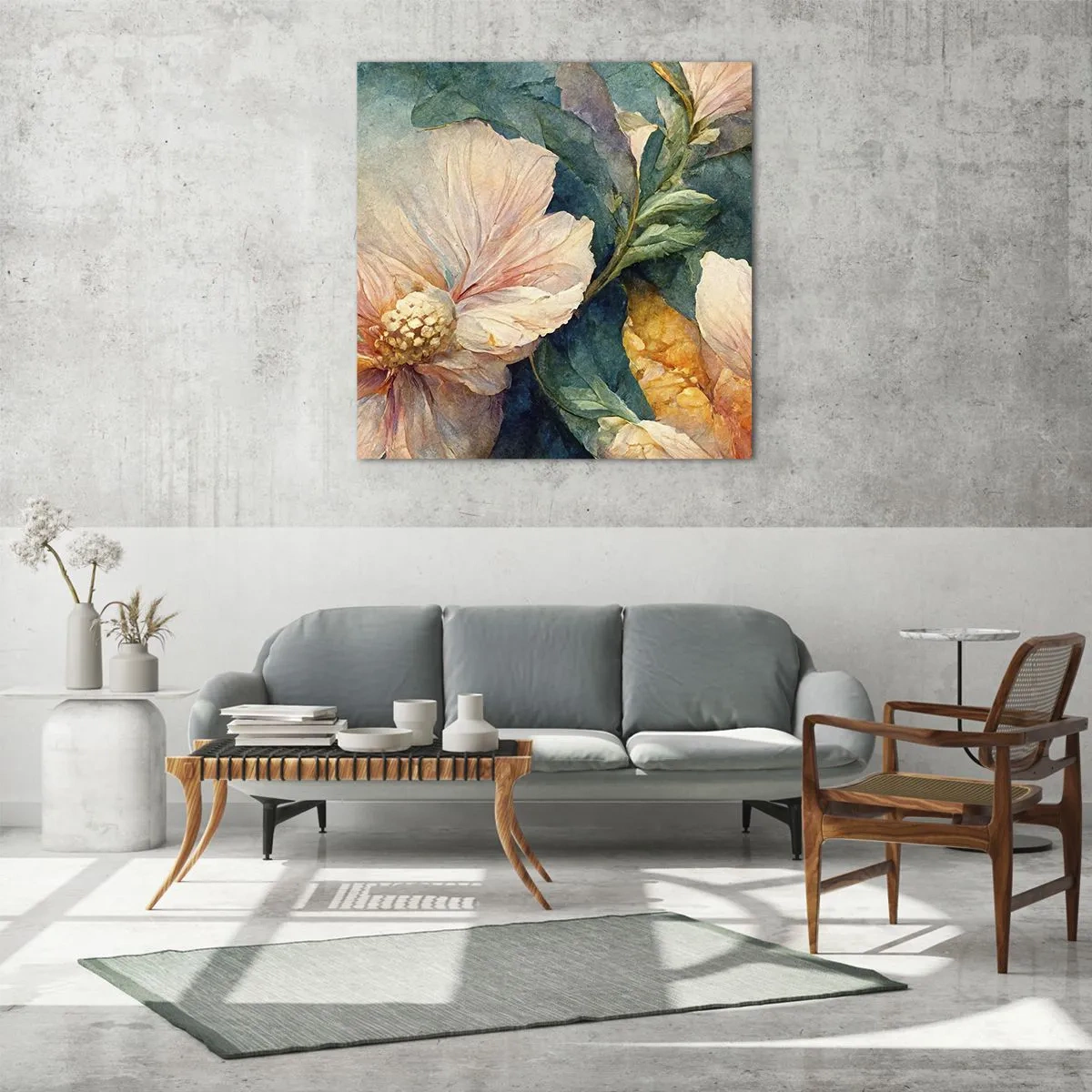 Glasbild - Bild auf glas - Pure Subtilität - 70x70 cm