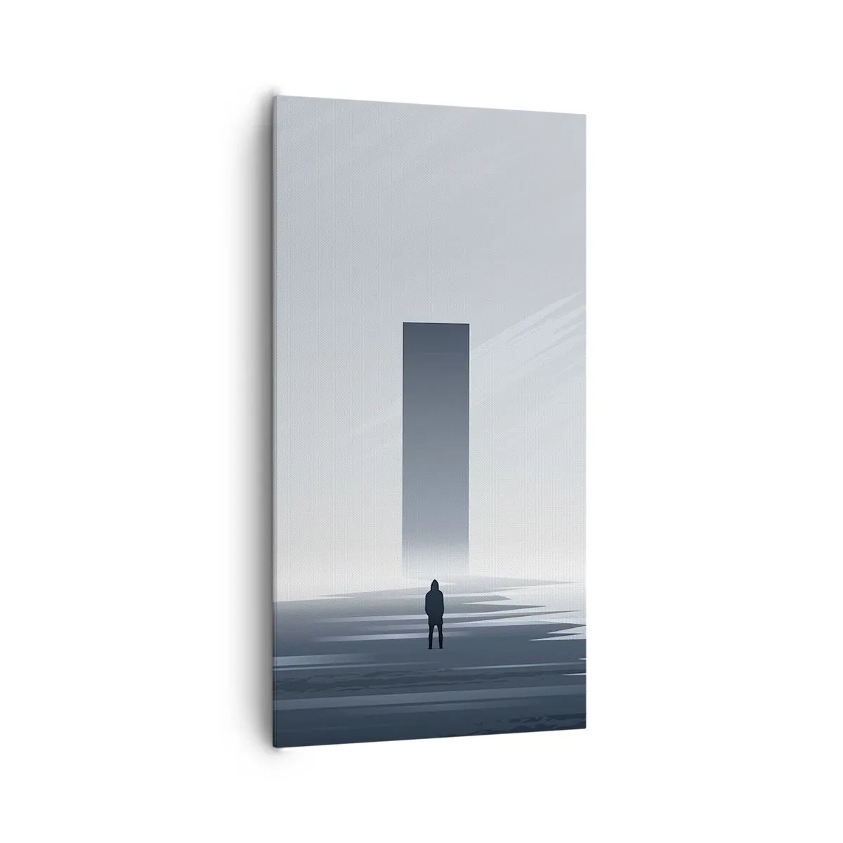 Bild auf Leinwand - Leinwandbild - Chance oder Bedrohung? - 65x120 cm