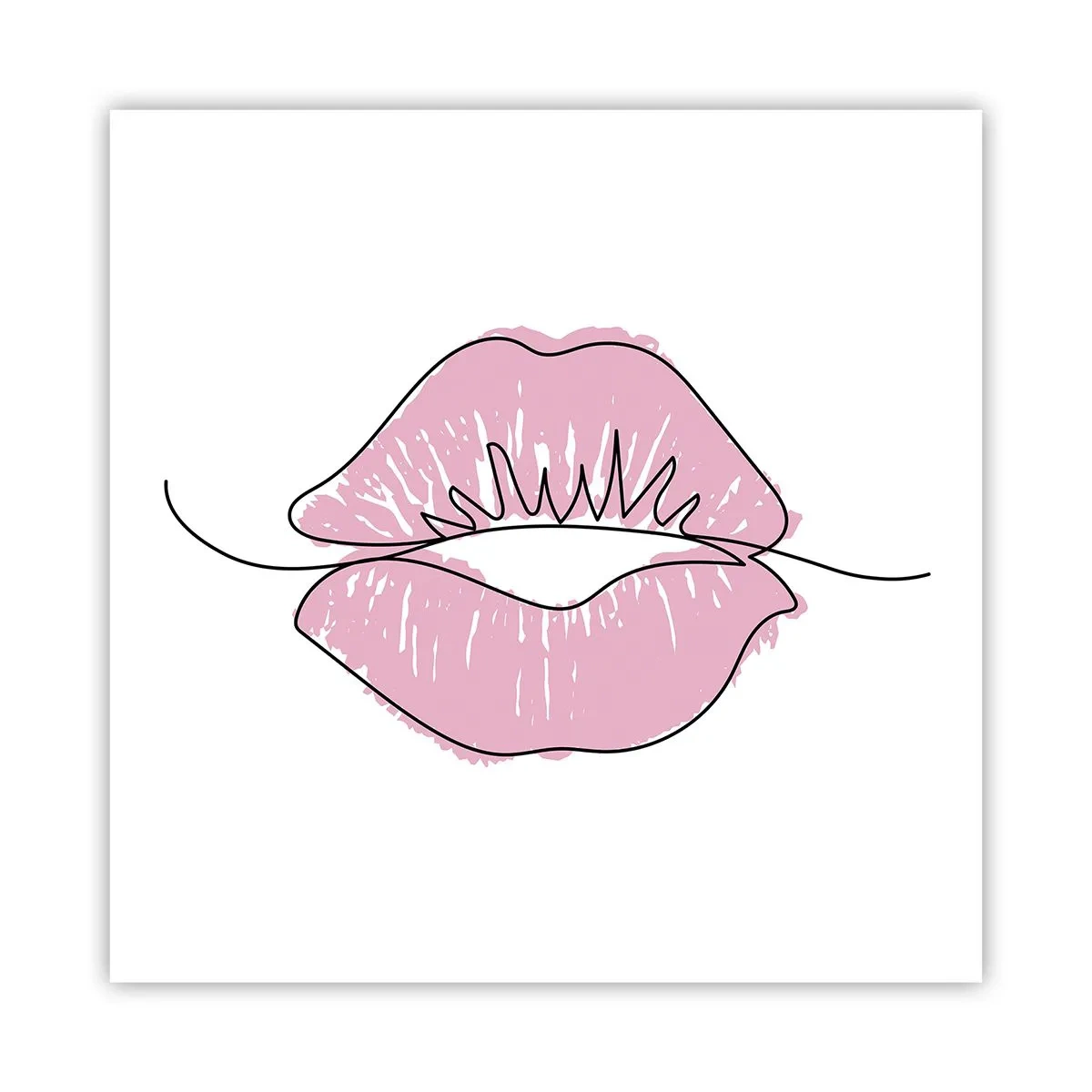 Poster - Bereit zum Küssen? - 60x60 cm