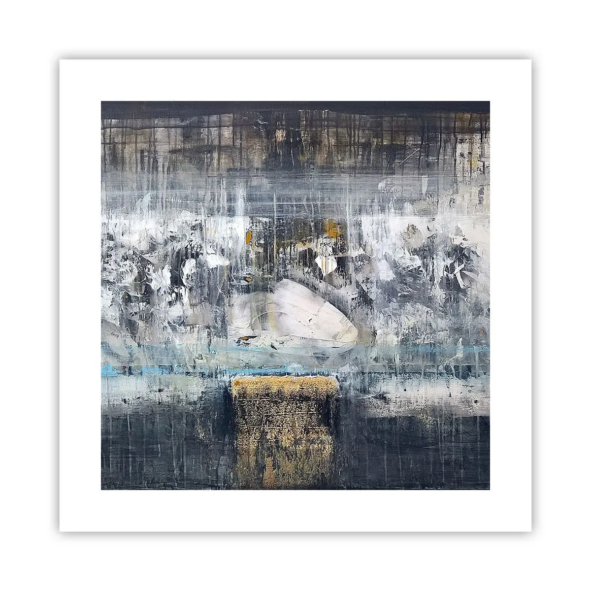 Poster - Wie auf Eis, wie nach Dezember - 40x40 cm