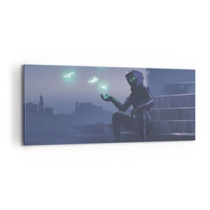 Bild auf Leinwand - Leinwandbild - Das Leben wird zurückkommen - 100x40 cm