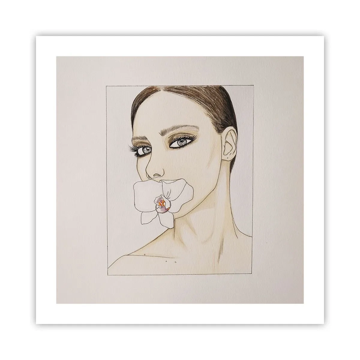 Poster - Ein Symbol für Eleganz und Schönheit - 50x50 cm