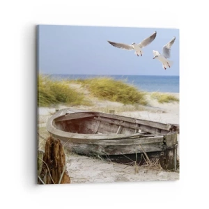 Bild auf Leinwand - Leinwandbild - In Wind gebadet - 70x70 cm