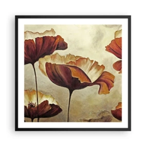 Poster in einem schwarzem Rahmen - Weideland - 60x60 cm