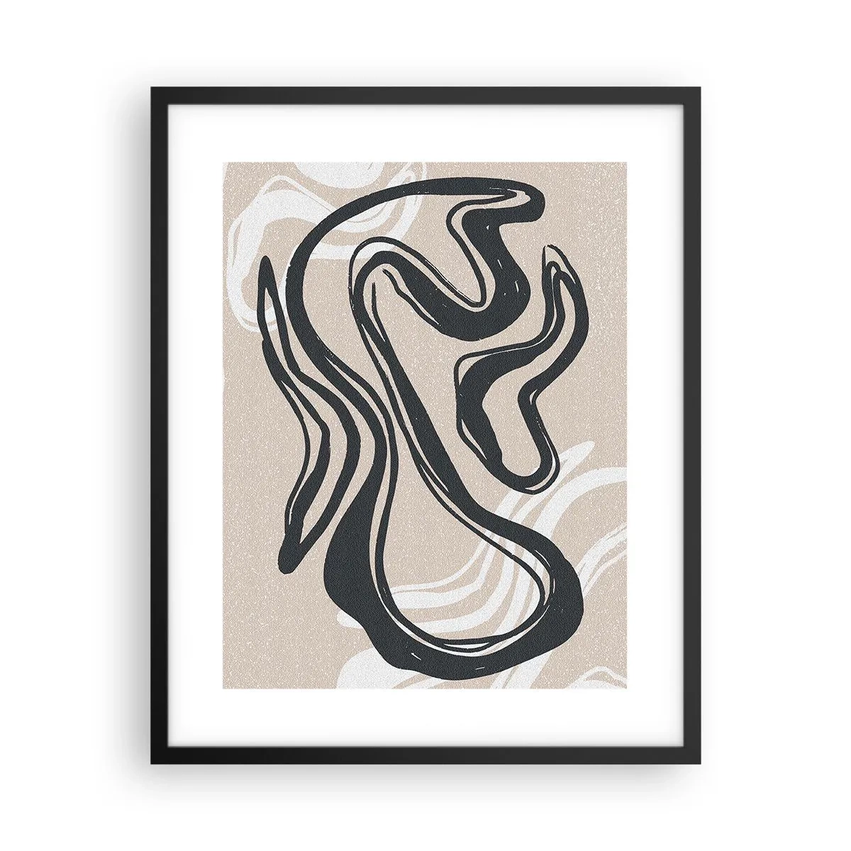 Poster in einem schwarzem Rahmen - Vervielfachter Ausdruck - 40x50 cm