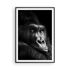 Poster in einem schwarzem Rahmen - Und was guckst du so? - 70x100 cm