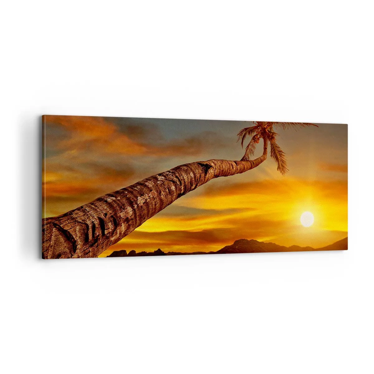 Bild auf Leinwand - Leinwandbild - Exotischer Urlaub, karibisches Abenteuer - 100x40 cm
