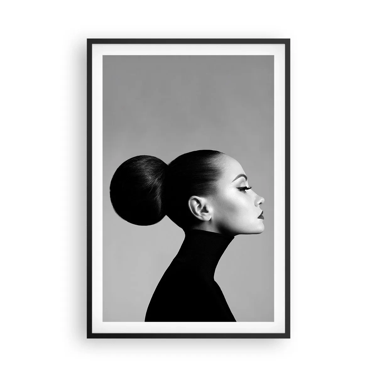 Poster in einem schwarzem Rahmen - Moderne Nofretete - 61x91 cm