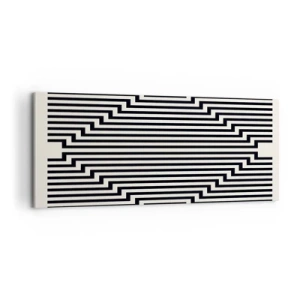Bild auf Leinwand - Leinwandbild - Geometrische Illusion - 100x40 cm