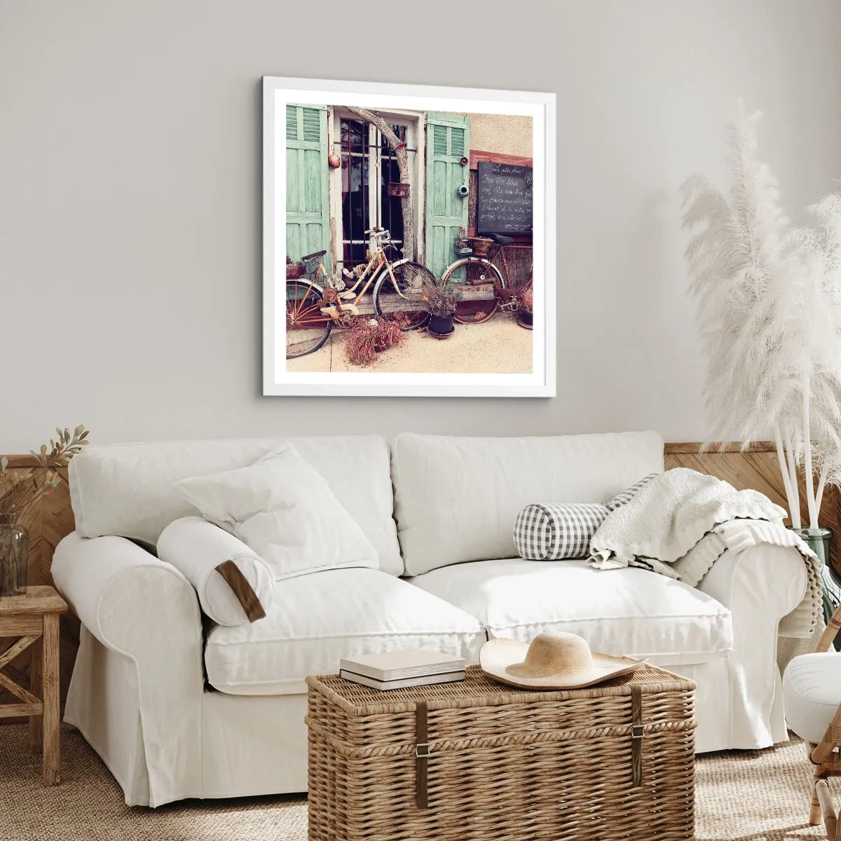 Poster in einem weißen Rahmen - Es lebe die Provinz - 60x60 cm